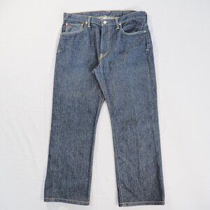 Polo Ralph Lauren Jeans Mens Size 34x30 Blue Dark Wash Vintage 67 Loose Baggy